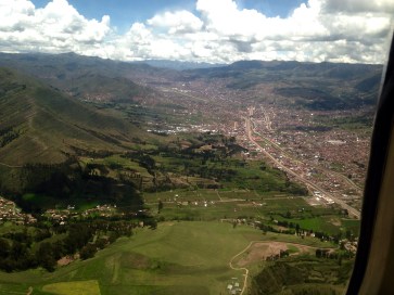 Flying into Cusco